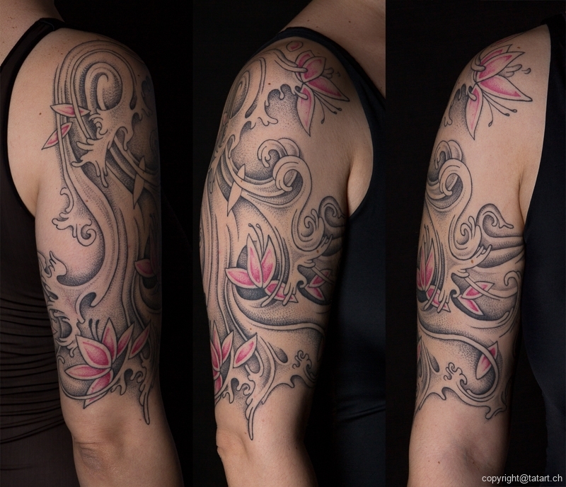 Asiatische tattoos arm